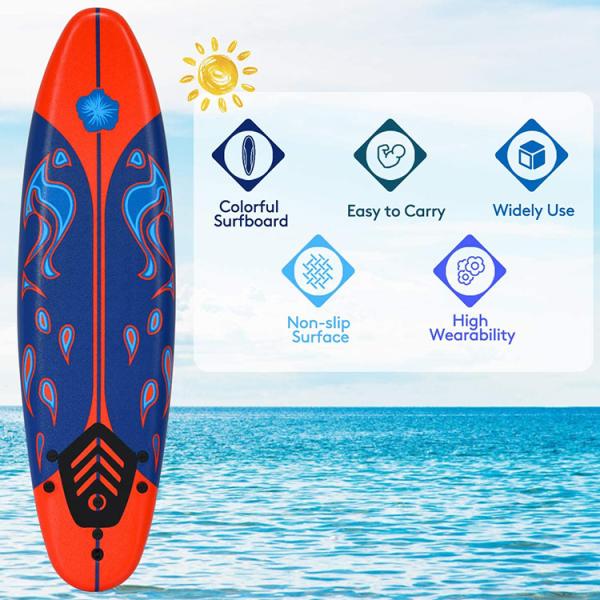 Adults 200LBS Capacity Touring Sup Board Hard Foam Surf Board
