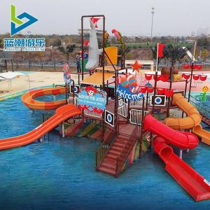 Professional Fiberglass Colourful Large Water Park House In Amusement Park