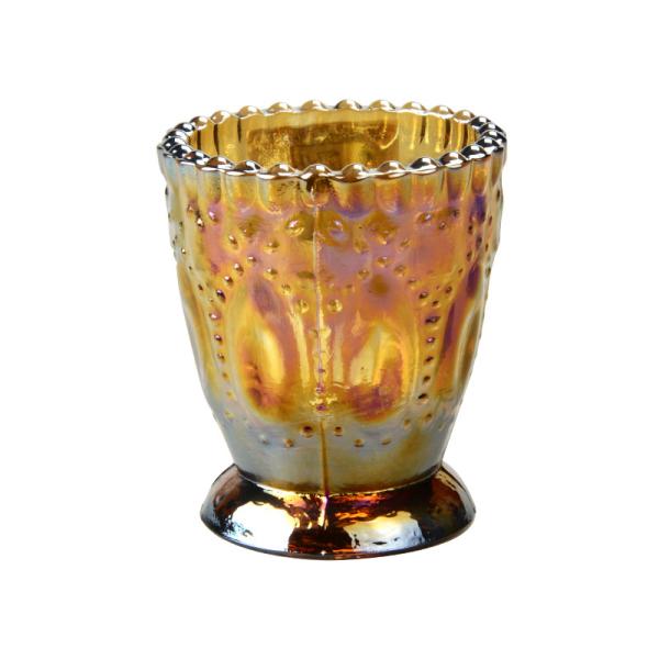 Candeeiros de vidro azul reciclados 4OZ