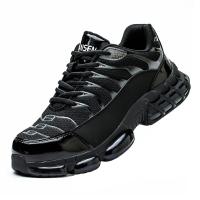 OEM Construction Safety Shoes Microfiber Flyknit Work Shoes Steel Toe Anti Smashing Kevlar TPU Sole Safety Shoes