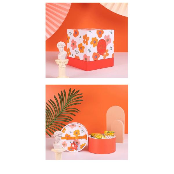 Подарочная коробка розового дня рождения картона дизайна феи подарочной коробки белого восхитительная упаковывая ориентированную на заказчика коробку