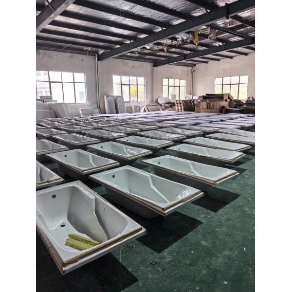 1700mm Simple Acrylic Bathtub with 2PCS Handles Shipping Cost Estimated Delivery Time