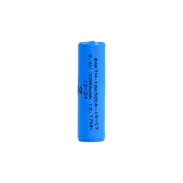 18650CR-1S-CT Cylindrical 3.6 V 3380mAh Lithium Ion Battery Cell for Industrial Devices