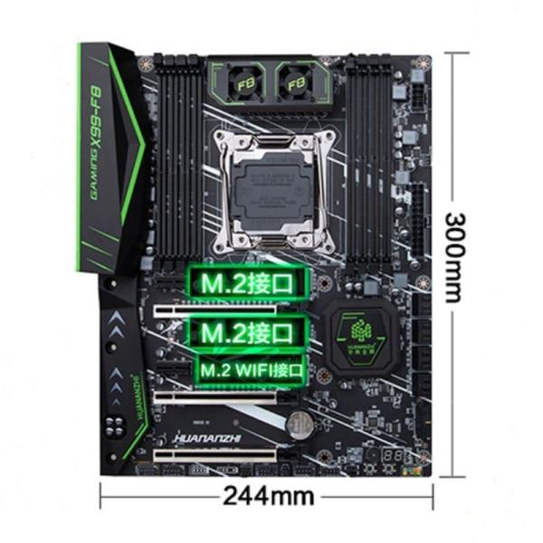 Customized X99 F8 motherboard X99 Motherboard with combo kit set DDR4 Desktop E5 2678v3/E5 2680v3 LGA2011