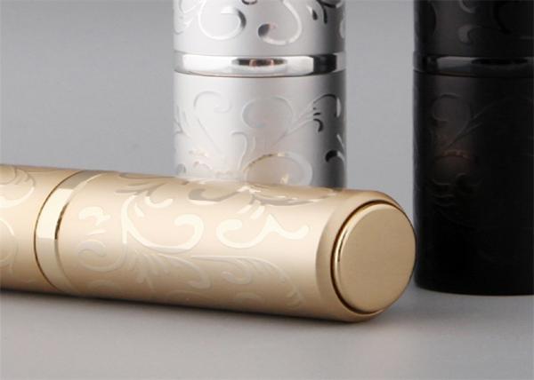 15ml 30 Ml Unique Travel Glass Perfume Spray Bottle Gold Lipstick Shape