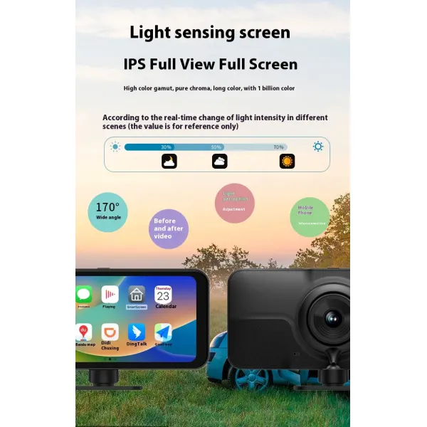 6.25 Inch Wireless Carplay Dashcam Bluetooth Connectivity High Definition Recording