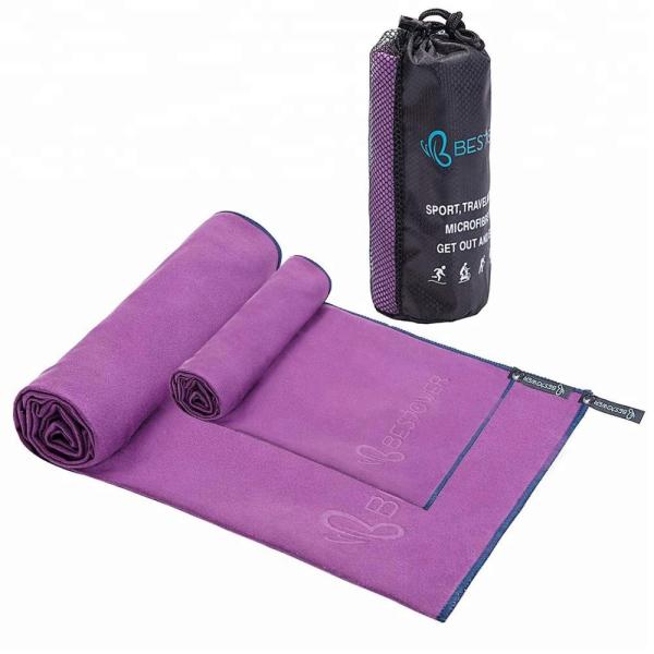 Personnaliser le logo Sports Microfibre Salle de sport serviette en microfibre serviette sportive légère sèche