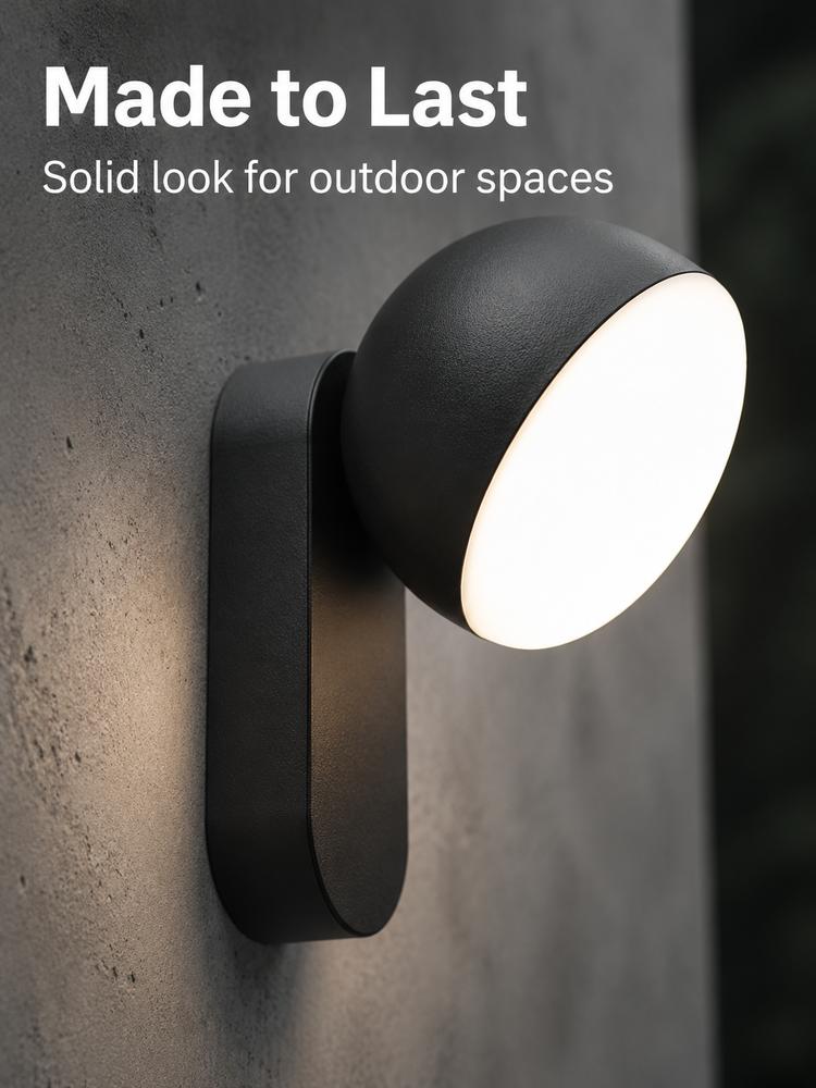 12W Adjustable Round LED Garden Lights 3000K Outdoor Wall Light For Modern Facades