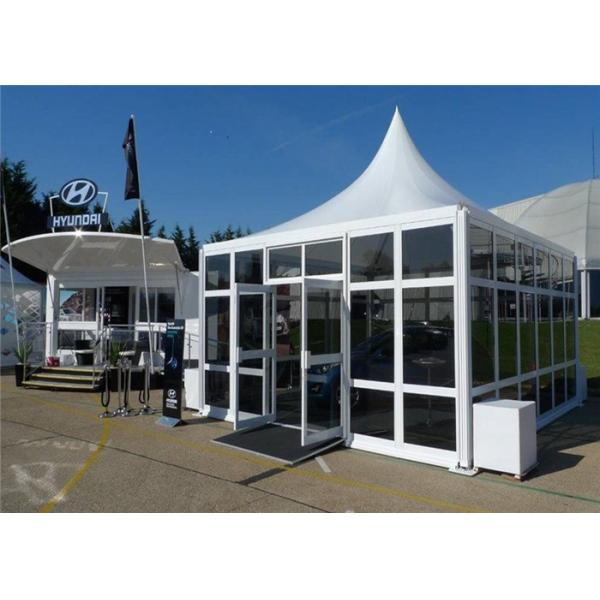 White Outdoor Pagoda Tents Aluminium Structure PVC Wedding Permanent