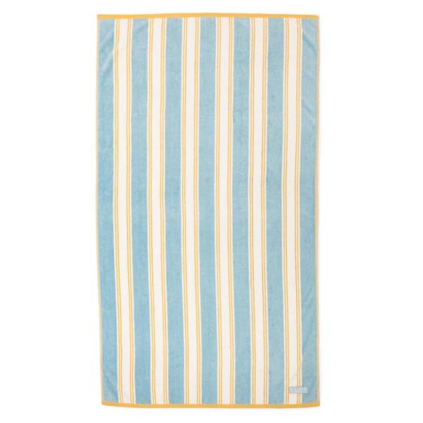 Luxury Yarn-dyed Egyptian Cotton Beach Towel with Sand Resistant Triple-stitched Edges