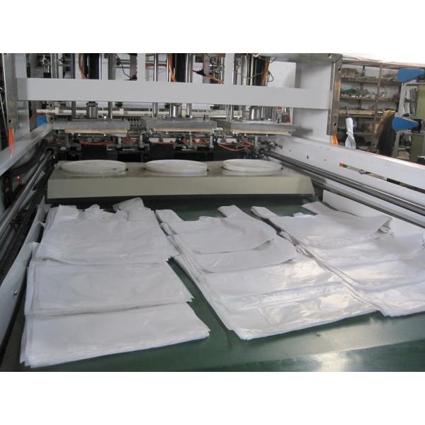 Six Lines Polythene T-shirt Bag Making Machine High Speed Plastic Bag Maker