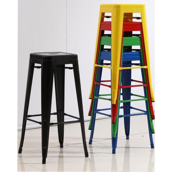 YLX-1108 Aluminium/Steel Loft Styl Square Seat Dining Chair