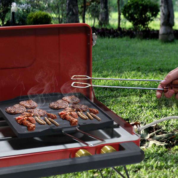 Наружная кухня для кемпинга Маленькая газовая плитка 2 горелки Прочная и одноразовая 22000 BTU