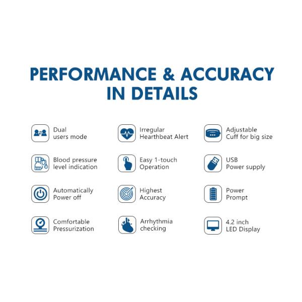 Портативное предплечье монитора кровяного давления цифров BP машины прибора кровяного давления для медицинских служб домочадца