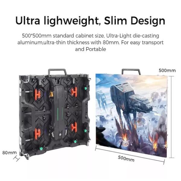 Сцена Коммерческая аренда LED дисплейный экран шкаф P3.91mm