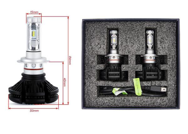 X3 Super Bright H7 Headlight Bulbs 6000LM 50 Watt IP67 Energy Savi