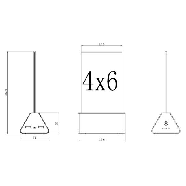 KTV Bar Commercial Phone Charging Station Menu Power Bank Aluminum Shell