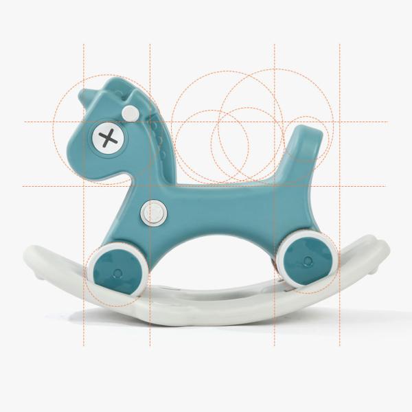 Fun and Safe Rocking Horse Roller Coaster for Baby PVC Material Perfect Birthday Gift