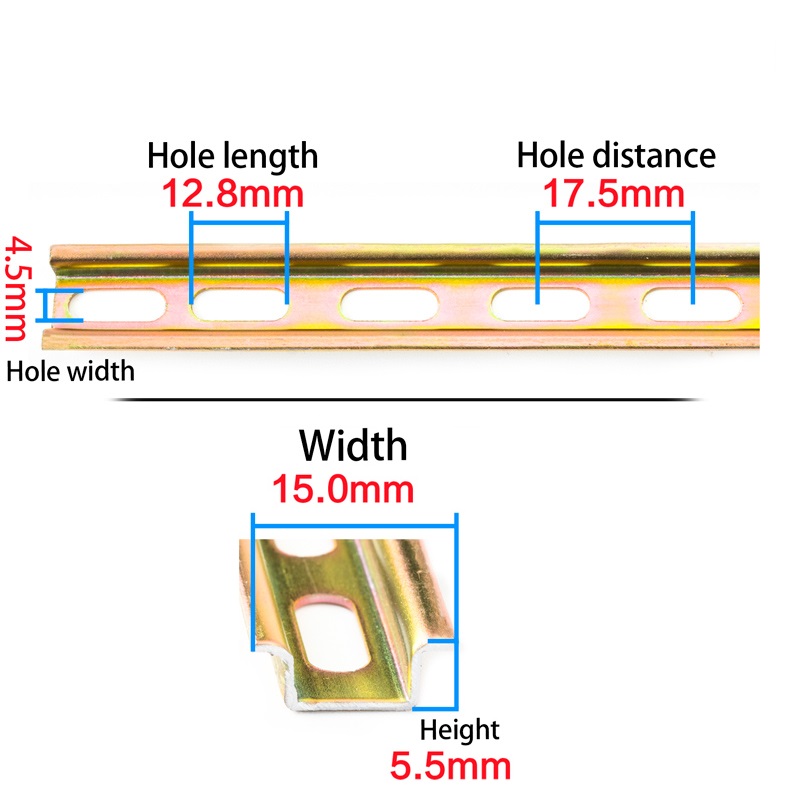 Сталь длины Cutomize устанавливая высоту 5.5mm ширины 15mm рельса TH15-5.5 DIN