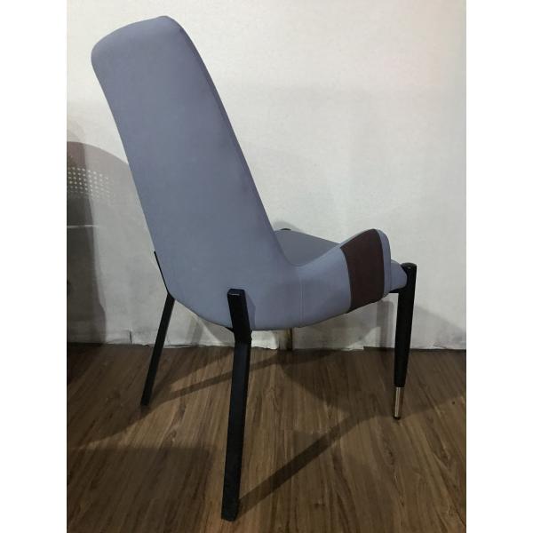 Luxury 52cm 92cm Wrought Iron Upholstered Dining Chairs