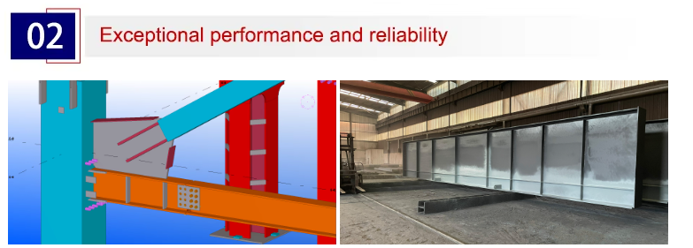 Prefabricated Steel Frame Structure in Steel Structure Factory Warehouse and Workshop