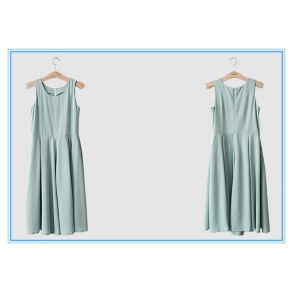 Новейший стиль простой без рукав шифон дизайн однокомнатный летнее платье для леди