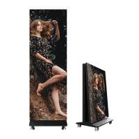 Écran d'affichage LED pliable P1.86 P2 P2.5 pour magasin, centre commercial, gestion à distance personnalisée des appareils et type d'installation suspendue