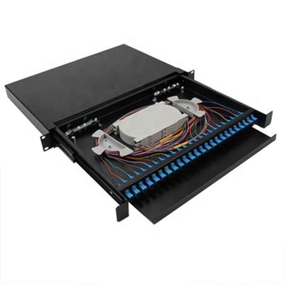 SC Fibre Patch Panel Rack Mount 1U Fiber Optic Terminal Box