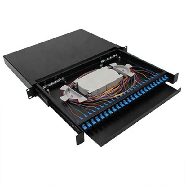 SC Fibre Patch Panel Rack Mount 1U Fiber Optic Terminal Box