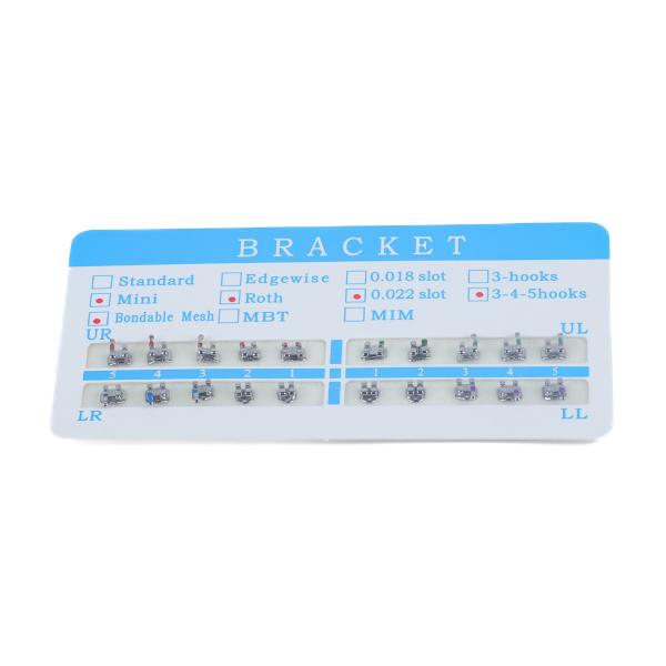 Precision Metal Orthodontic Bracket Self Adjusting Braces For Edgewise Tooth Movement Control