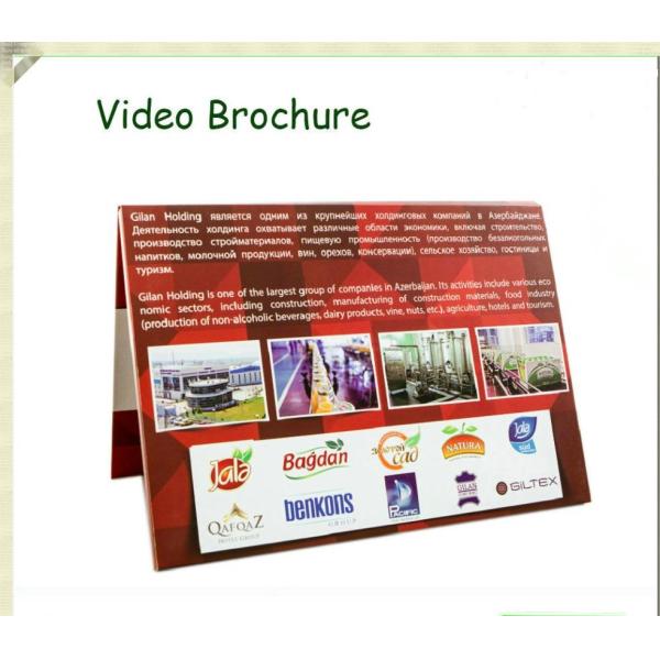 7 Inch Promotional Video Brochure Booklet , Real Estate Video Brochure