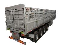 High Loading Capacity Dry Bulk Cargo Fence Semi Trailers with 4 Axles and Lift Axle