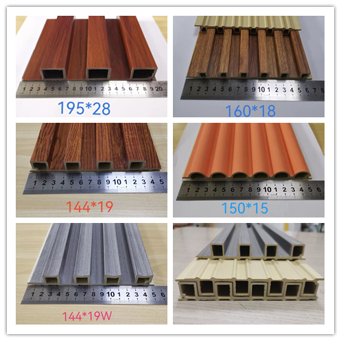 Decoración de interiores impermeable y resistente a la erosión Paneles de pared de PVC WPC