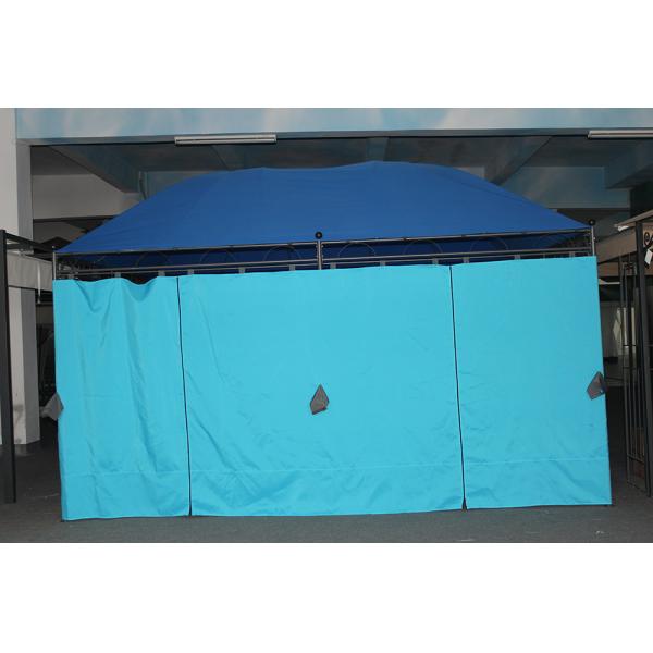 Blue Large Canopy Design Furniture Metal Panel Top Gazebo for 3*4M Outdoor Furniture
