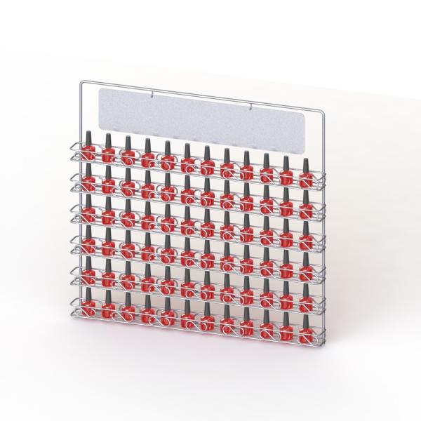 Wall Mount Welded Metal Table Top Display Stands For Nail Polish