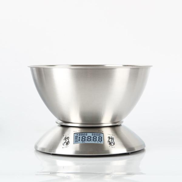 Balance de cuisine en acier inoxydable 5 kg Capacité 1 g Précision pour une pesée précise et pratique des aliments