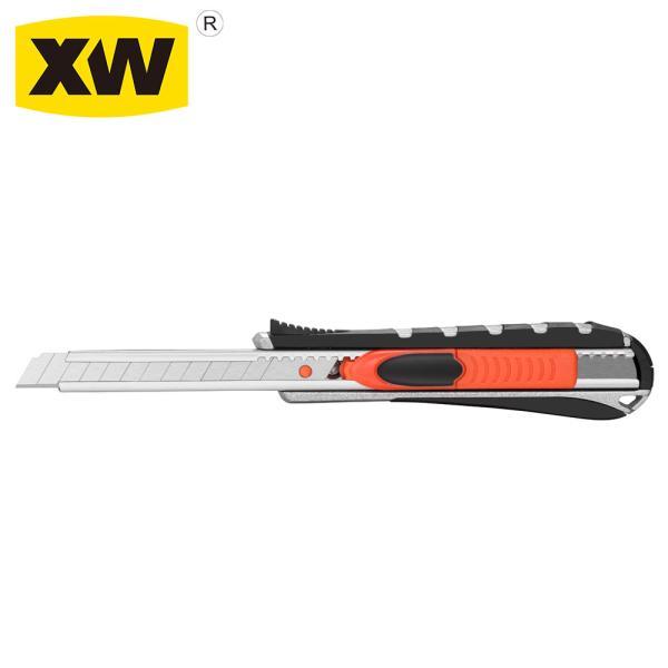 SX6500S Overmolded Retractable Safety Knives Dual Zone Snap Off  With 9mm Blade