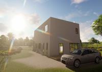 Casa de 2 andares para família de aço leve fama Casa pré-fabricada fácil de montar