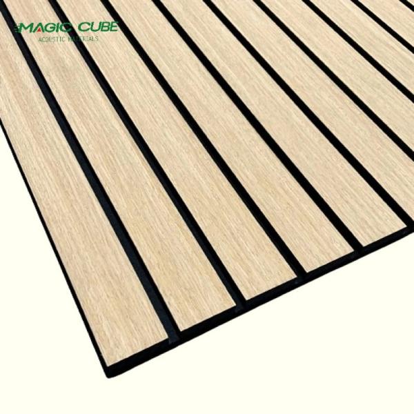 Soundproofing Wall Coverings Black wood slat wall panel for Conference Room