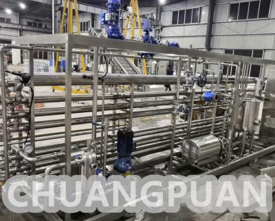 Juice Milk UHT Sterilizer Plant Tubular Sterilizer With Safety Protection