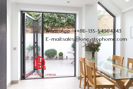 Bi-Fold glass door system smoothly maximize the opening space,soundproof,Interior Room Dividers Soundproof Glass Door