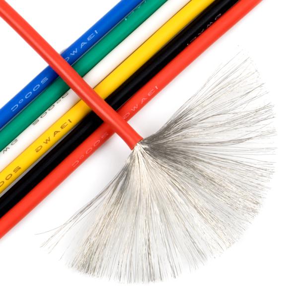 7AWG Silicone Rubber Insulated Wire 600V Tinned Copper 7.2mm OD
