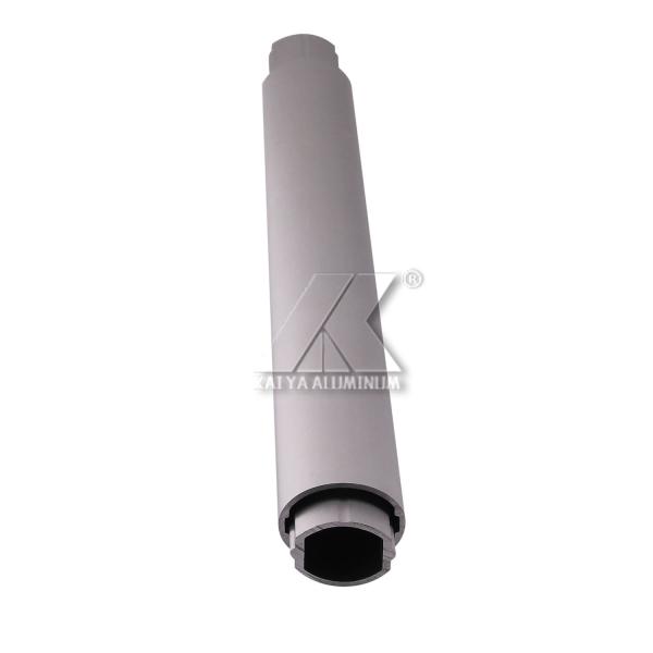 Metal Extrusion Slotted Aluminium Alloy Tube Profiles Anodized Oval Pipe
