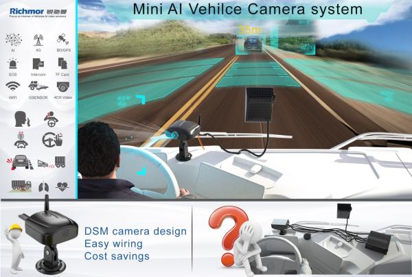High Integrated 4G 4CH Face Recognition Dashcam for Truck Bus System OEM Best Choice