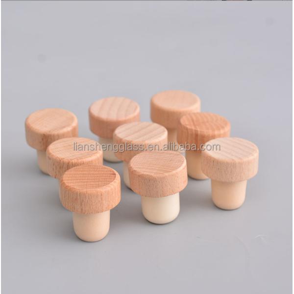 Couvercles de bouteilles de vin en bois sans déversement bouchons à T-plug bouchon de bouteille bouchon de bouchon de bouchon de vin rouge