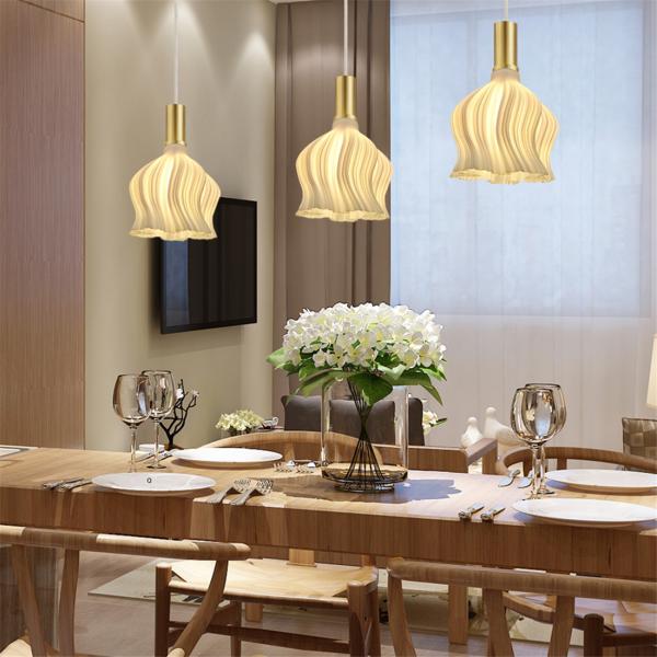 Smart 3D Printing Warm White Pendant Lamp