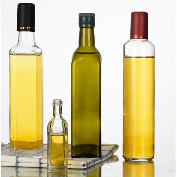500 мл стеклянная бутылка с оливковым маслом Зеленый цвет Подходит для кухонных нужд OEM/ODM Принято
