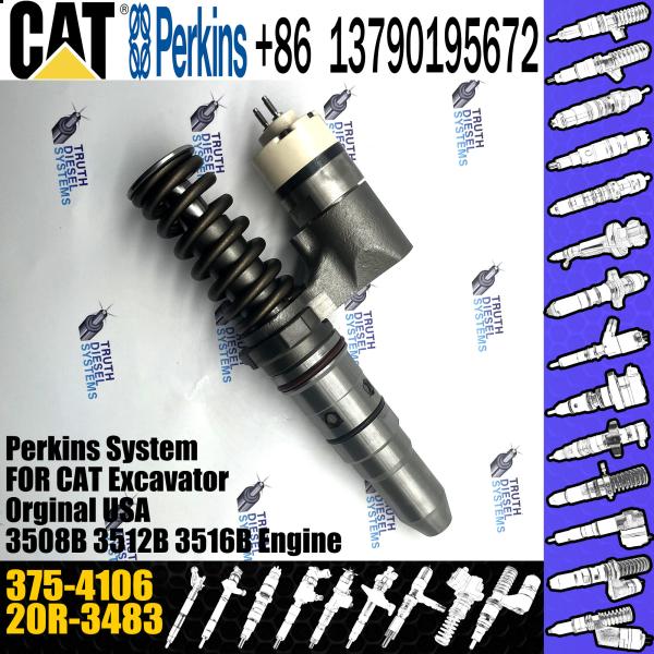 Injetor comum 375-4106 do trilho do combustível quente da venda 3754106 20R3483 para o motor 3512C 3516C de Caterpillar