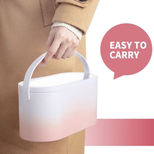 Limited Time Offer LED Beauty Case Makeup case Led Mirror Storage Travel LED Makeup Mirror Kit  Pocket Magnifying Glass