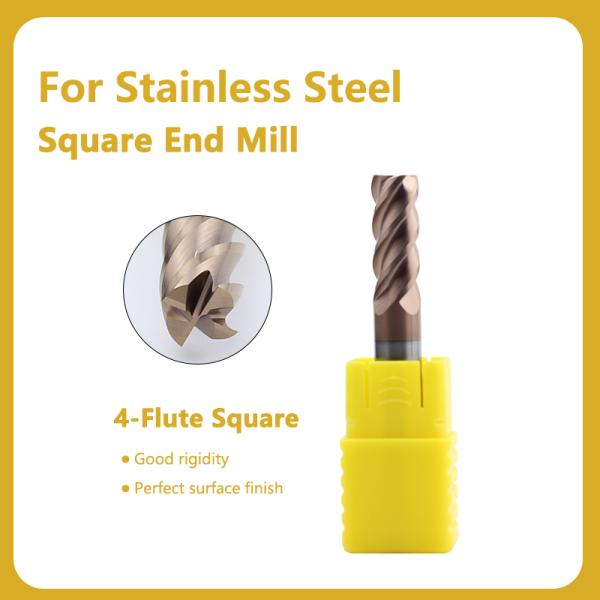 Специальный дизайн твердого карбида конечный мельница 6x50 мм-4F сварка для нержавеющей стали